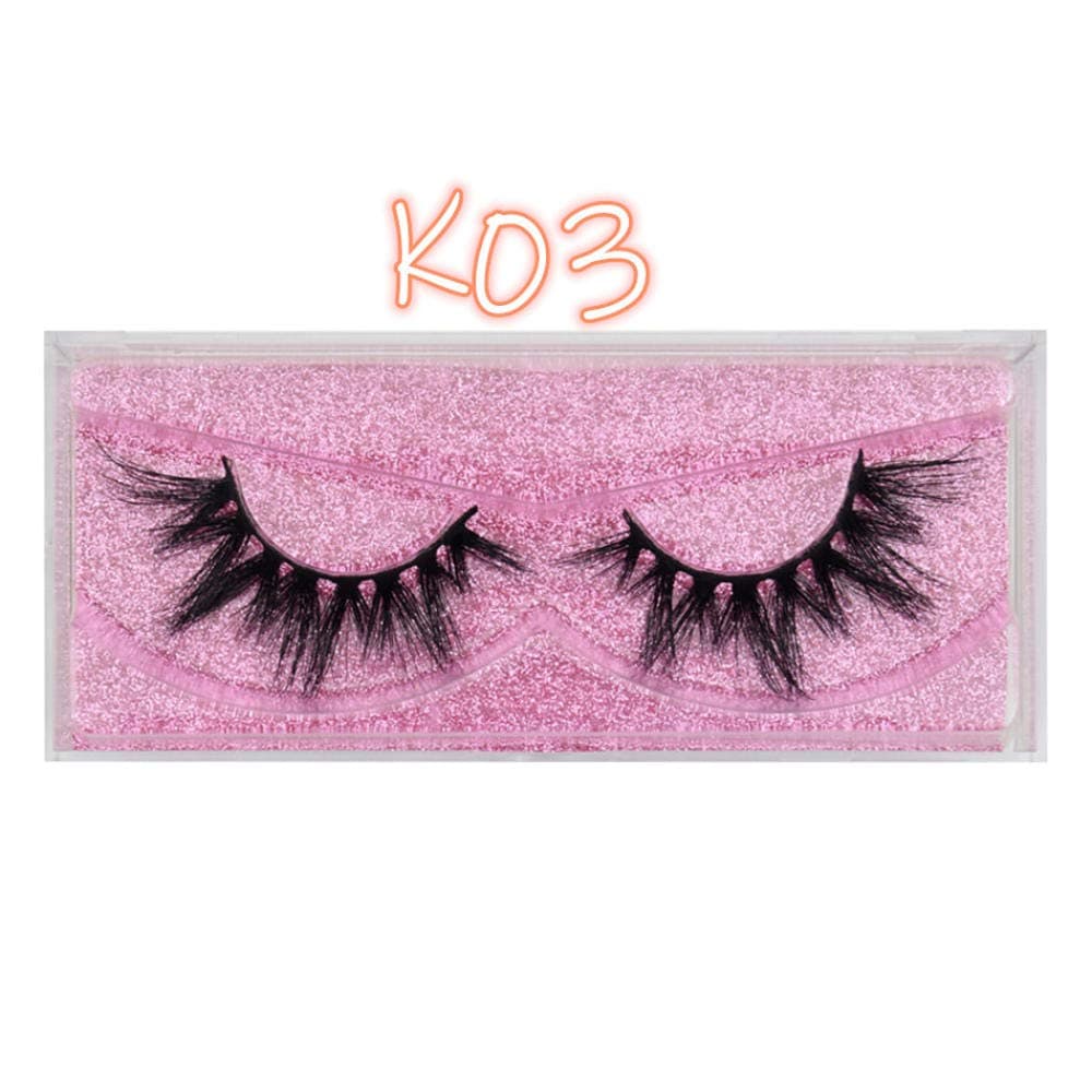 5D Hair False Eyelashes Wispy Cross Fluffy Lashes Extension Tools Makeup Handmade Eyelashes-Visofree_K03