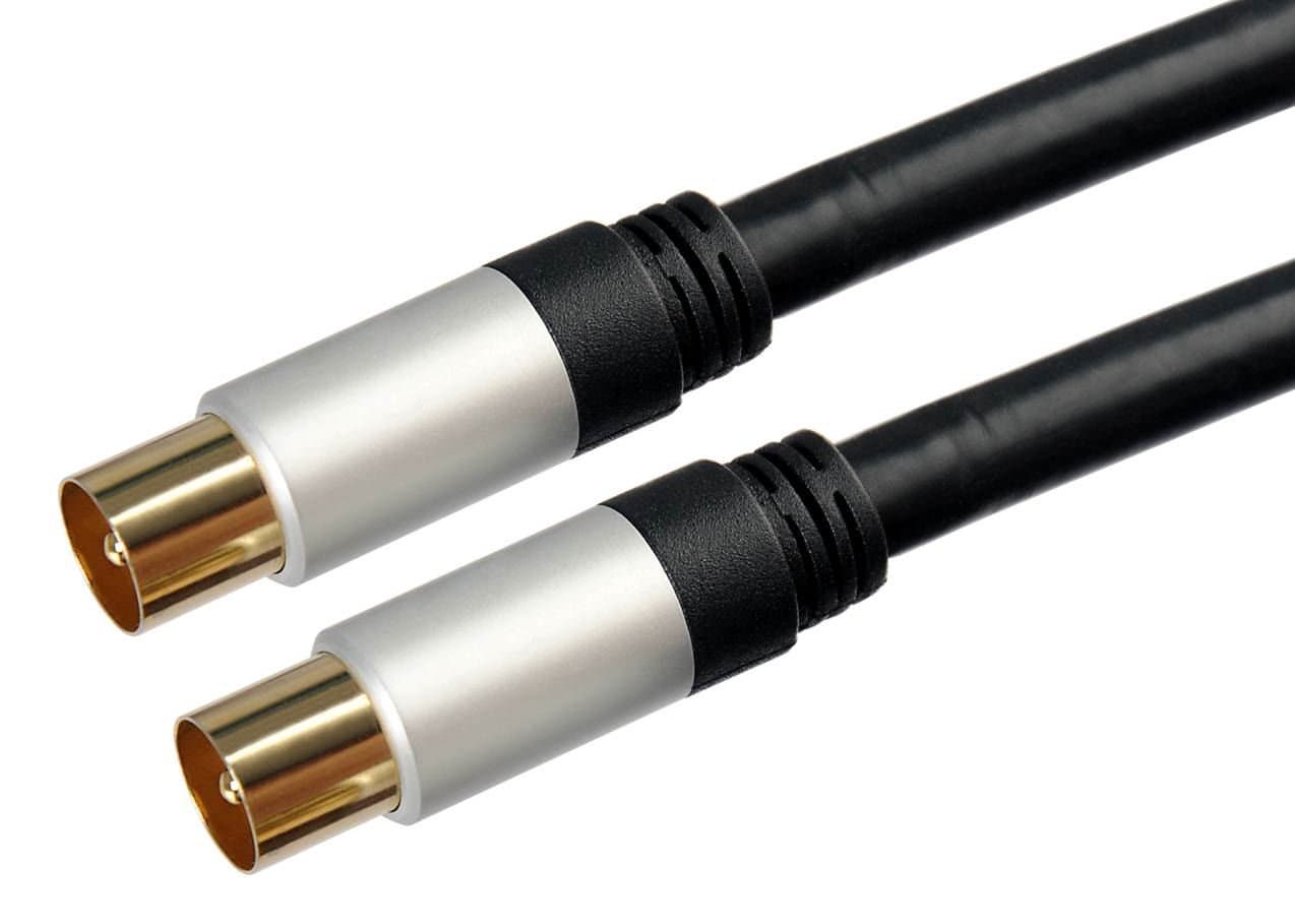 C4A® 7. 5m Quality M-M coaxial Lead / 7.5 Metres/Aluminium Series
