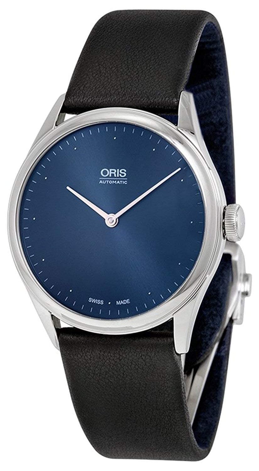 Oris Thelonious Monk Limited Edition Blue Dial Black Leather Mens Watch 732-7712-4085SET