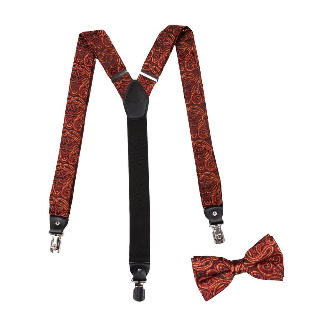 Epoint Men's Suspenders, Matching Bow Tie, Necktie Available, Multicolors