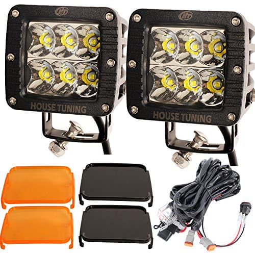 30W LED work Light with Harness Switch CREE Spot beam for Off Road truck 4WD(Sell as Paris) (30W Surface Mount, Spot Beam)