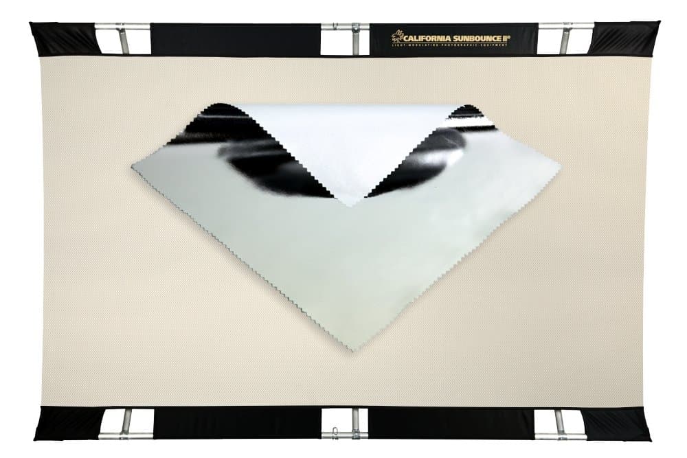 California Sunbounce Pro (4 x 6 Feet) Kit-Reflector Panel Kit with Frame and Carry Bag (Silver/White)