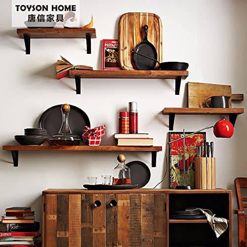 LDP-Built-in shelf wooden wall mount bracket property panel wooden spacers on a wall board TV WOOD FRAME solid wood, and the white one pair of Iron stand