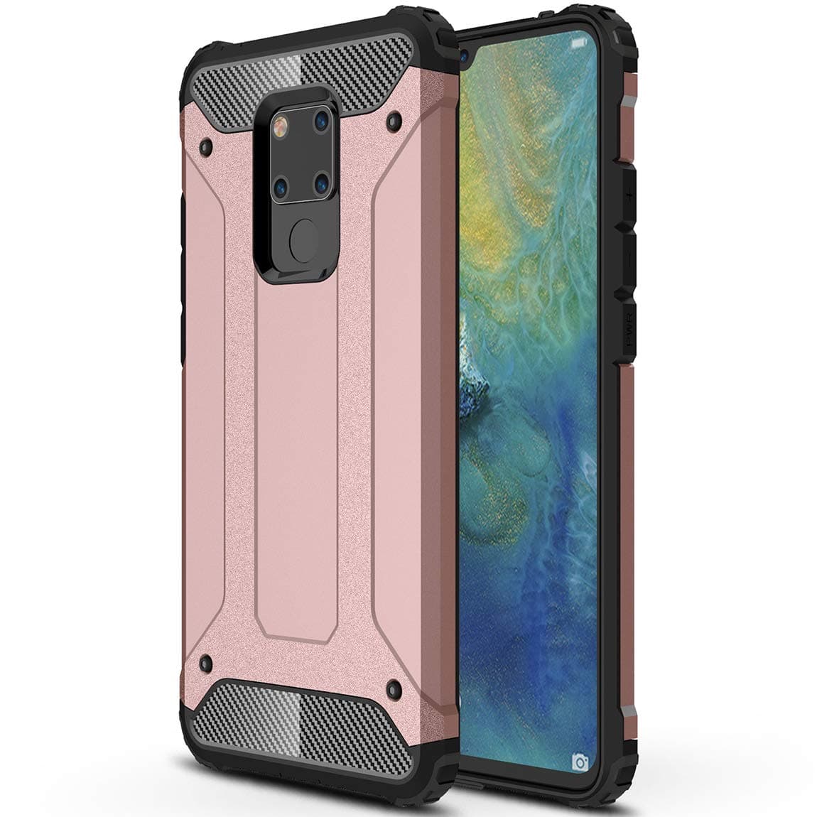 J&H Huawei Mate 20 X (5G) Armour Protective Case, Huawei Mate 20 X (5G) Hard Shell Rugged Case, Hybrid Dual Layer Shockproof Case for Huawei Mate 20 X (5G)