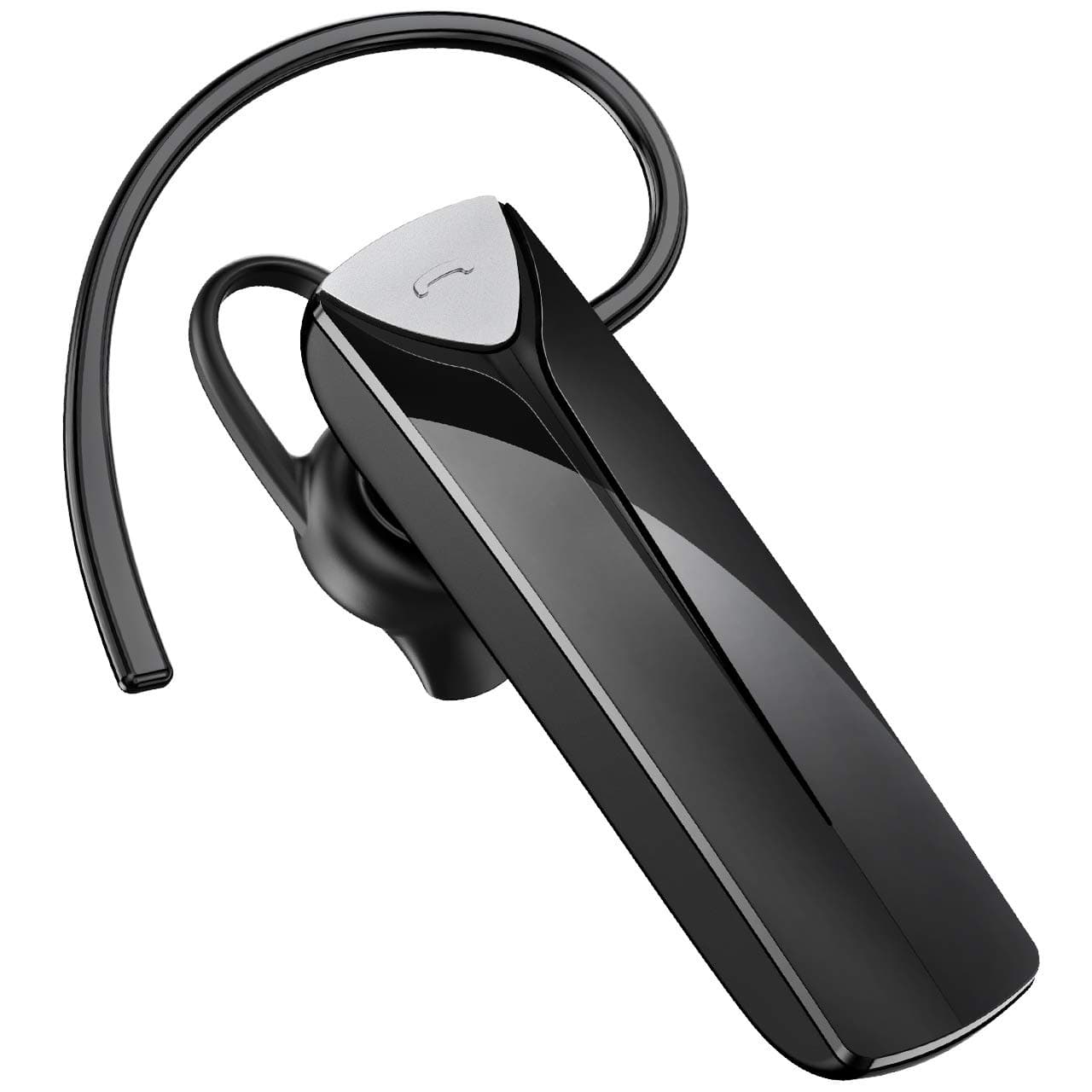 Bluetooth Headset Cellphone, Mpow EM19 Bluetooth 5.0 Earpiece w/600Hrs Standby Time handsfree, 20Hrs Car Wireless Headset w/CVC6.0 Noise Cancelling Mic for iPhone Android Driver, Black