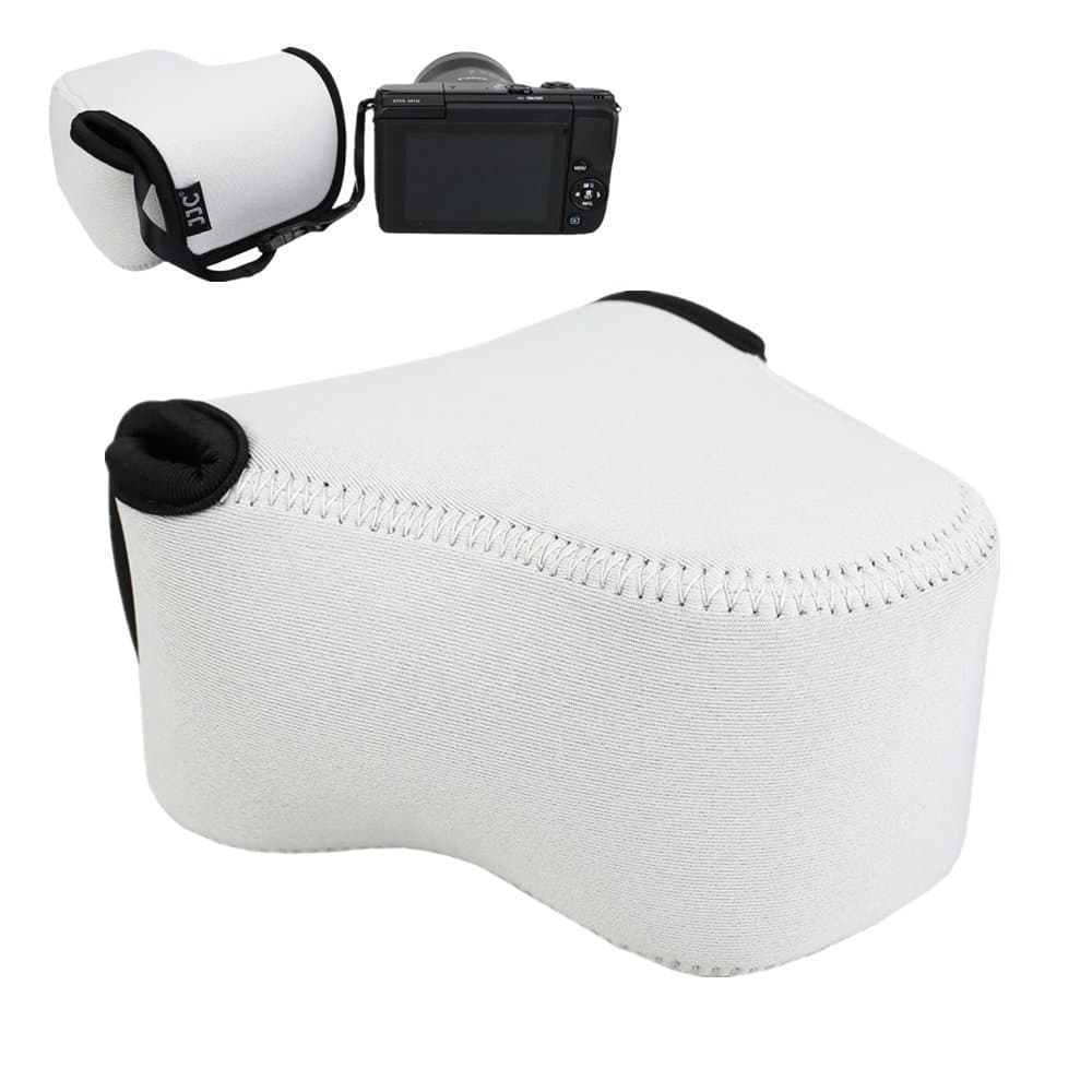 JJC 4.4"x2.7"x4.4" Camera Case Pouch for Canon M100 M6 M10 M3 M2 Camera Body+EF-M 15-45mm Lens / 11-22mm / 18-55mm Lens, for Nikon 1 J5 J4 J3 J2 J1+10-100mm/30-110mm Lens Coolpix L830 L820 L810-Grey