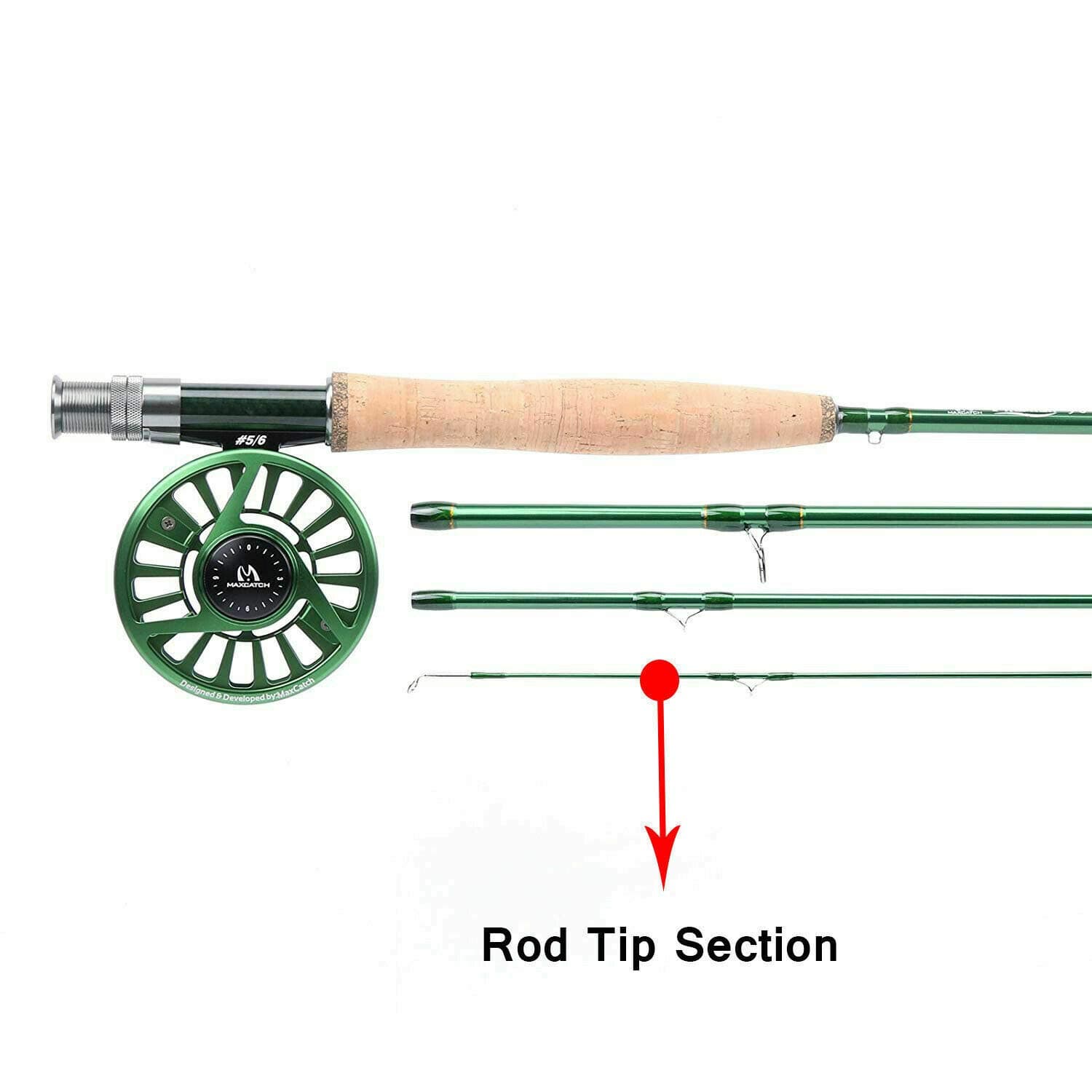 MAXIMUMCATCH Maxcatch Premier Fly Fishing Rod and Reel Combo Complete 9' Fishing Outfit