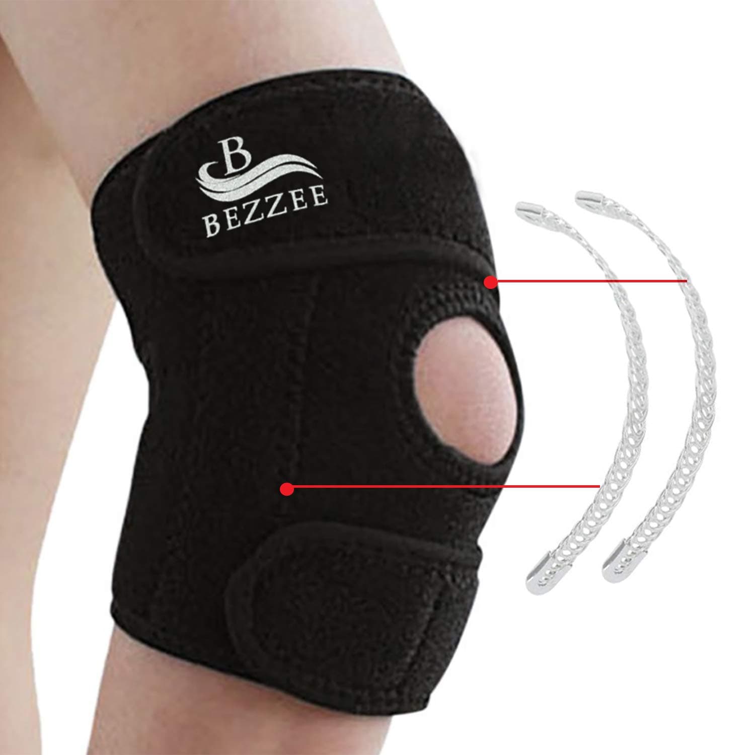 Elbow Brace - Adjustable Neoprene Brace - Elbow Strap with Dual Fastener for Arthritic Pain Relief, Sports Injury, Tennis, Golfers, Tendonitis, Weight Lifting, Rock Climbing