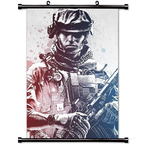 Art Poster with Battlefield Game(1) Wall Scroll Poster Fabric Painting 24 by 36-Inch(60 X 90 cm)