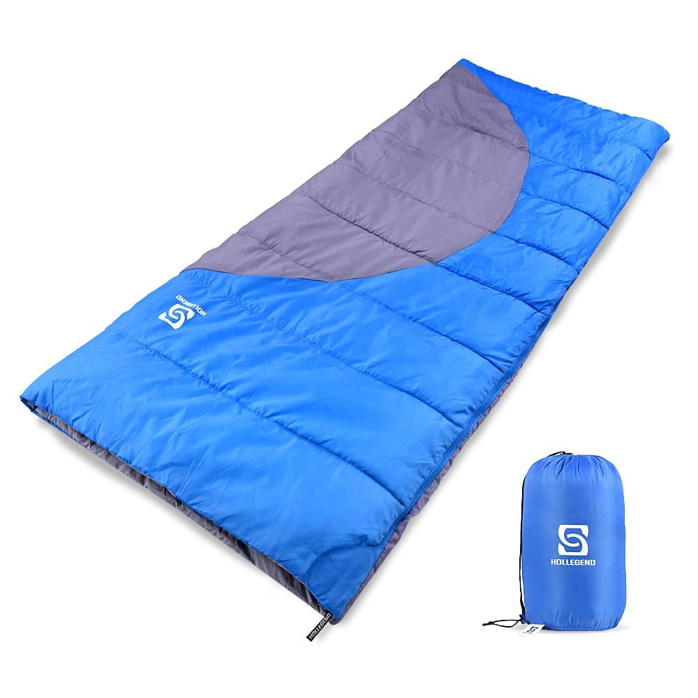 HOLLEGEND Sleeping Bag - Envelope Lightweight Portable,Waterproof,Perfect for Camping,Hiking,Backpacking,Traveling and Outdoor Activities