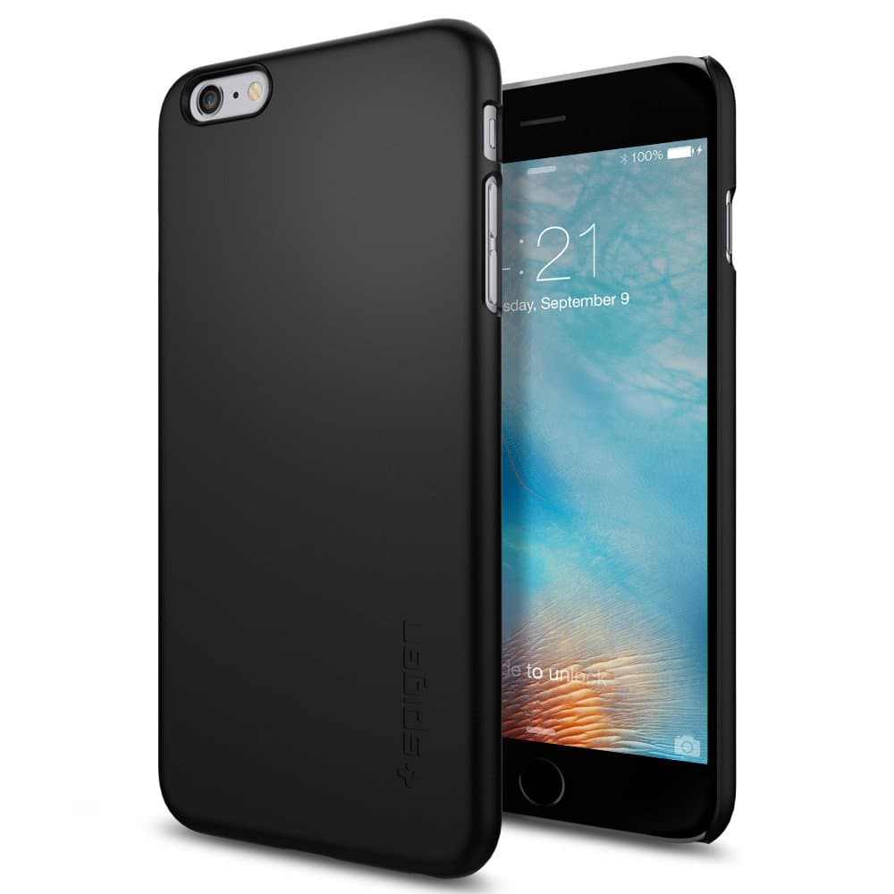Spigen Thin Fit Hybrid Case Designed for iPhone 6S Plus - Black SGP11732