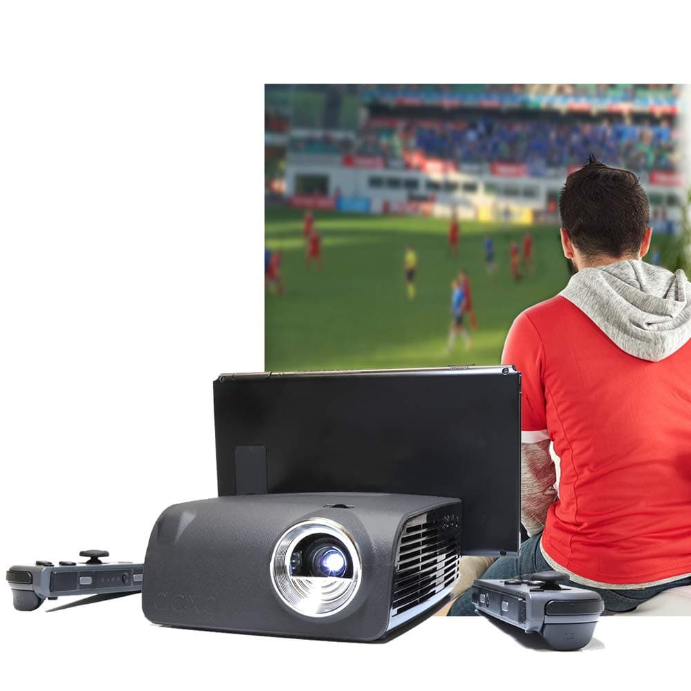 AAXA S1 Mini Dock Projector with 3 Hour Battery Compatible with Nintendo Switch