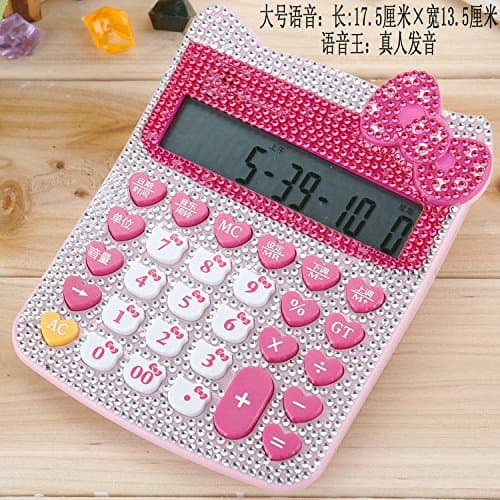 Drinks With Real People. Calculator Cute Bowknots Plus Drill Voice Computer 878 Plus Drill 838 KT-878 solar section (no voice)