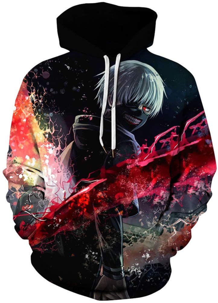 Unisex Realistic 3D Digital Print Pullover Hoodie Hooded Sweatshirt