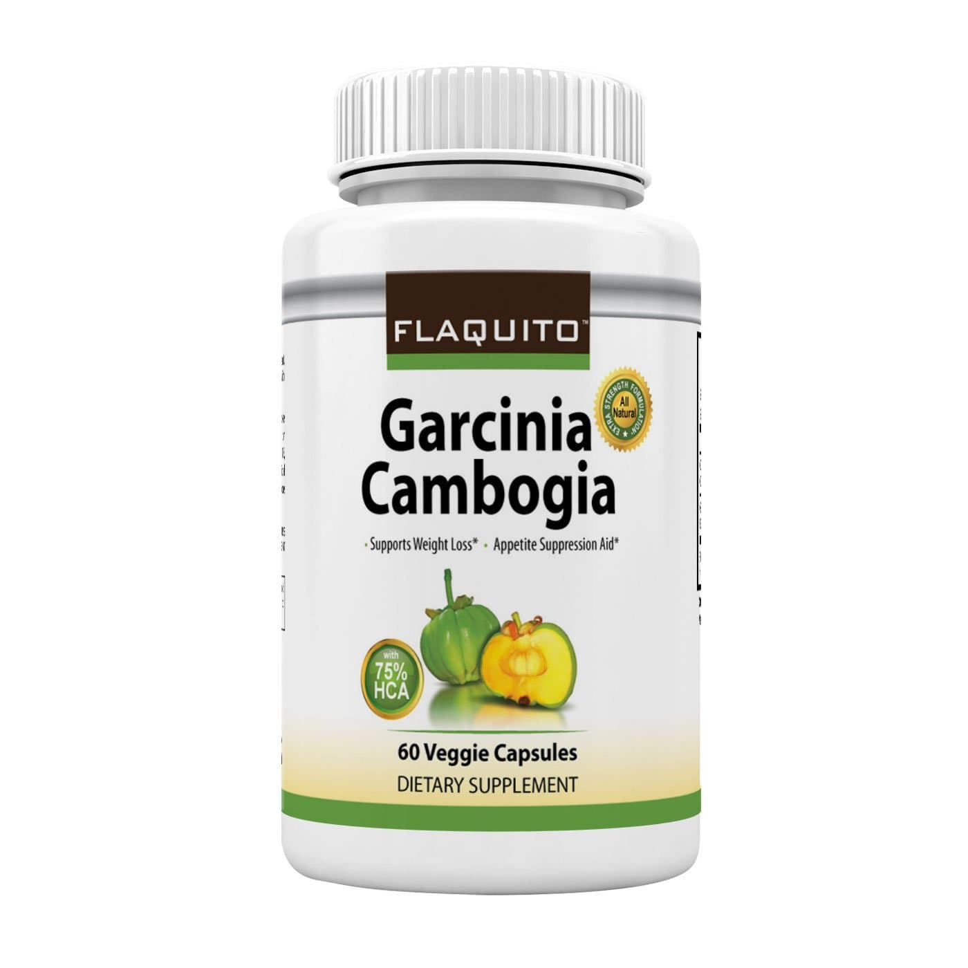 75% HCA EXTREME Garcinia Cambogia Pure Extract Highest Potency 60 Caps Fast Action Diet Pills 3 Pack Fat Burner, Carb Blocker + Appetite Suppressant for Weight Loss by Flaquito