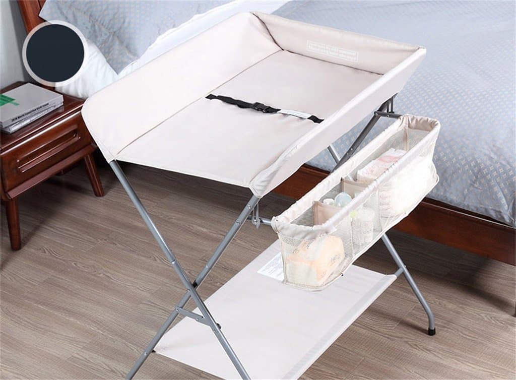 Ali@ Baby Changing Table/Touch Table Multifunction Finishing Table 0~3 Years Old Baby Collapsible Massage Table Nursing Desk/Gray/White/Black Three Color Optional Suitable for People Over 165 cm /