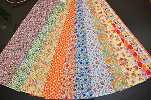 Notions Potions Jelly Roll Fabric 20 Strips 2.5 x 44" Fabric Chic Retro Mini English Floral
