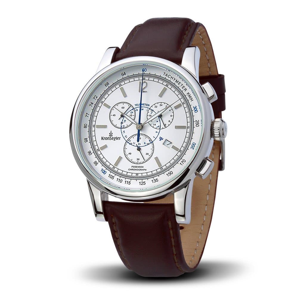 Kronsegler Poseidon Chronograph Steel - White