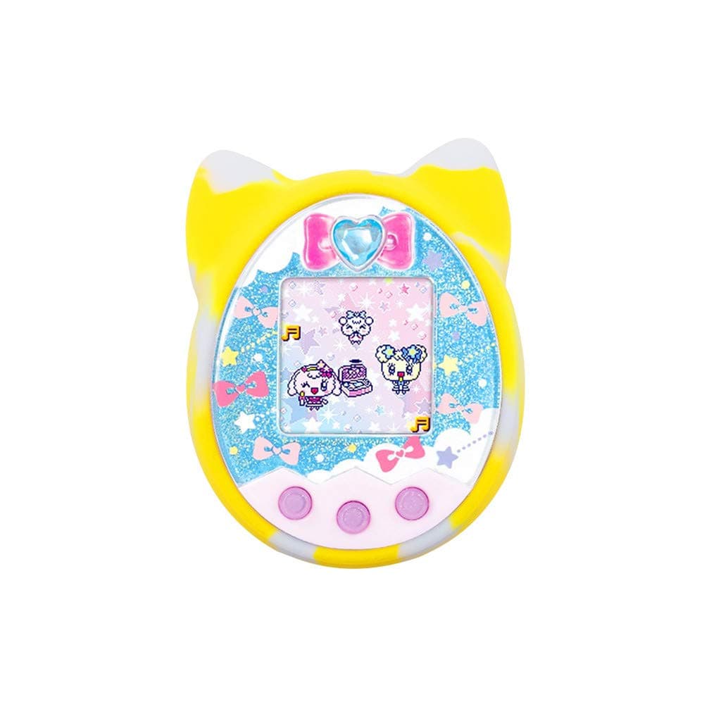 Viviplus - Protective Cover Shell Silicone Case Pet Game Machine Cover for Tamagotchi Cartoon Boys and Girls Portable Electronic Pet Game Machine for Over 6 Years Old Children (Yellow)