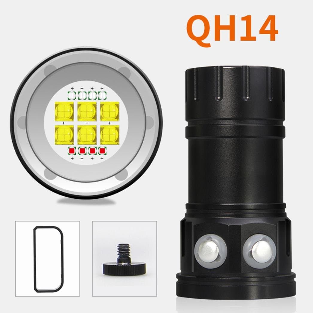 Diving Flashlight,Diadia 28800LM XML2 LED Diving Flashlight Torch Waterproof Underwater 80M Light Photography Light IPX8 Waterproof Torch Lamp