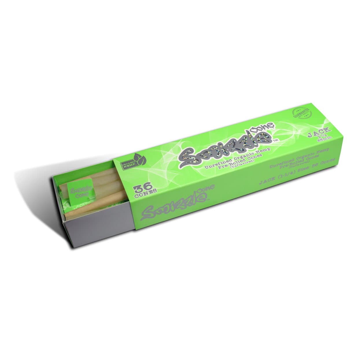 SMIZZLE 36 Pre-Rolled Organic Cones, JACK 1-1/4 (83mm)