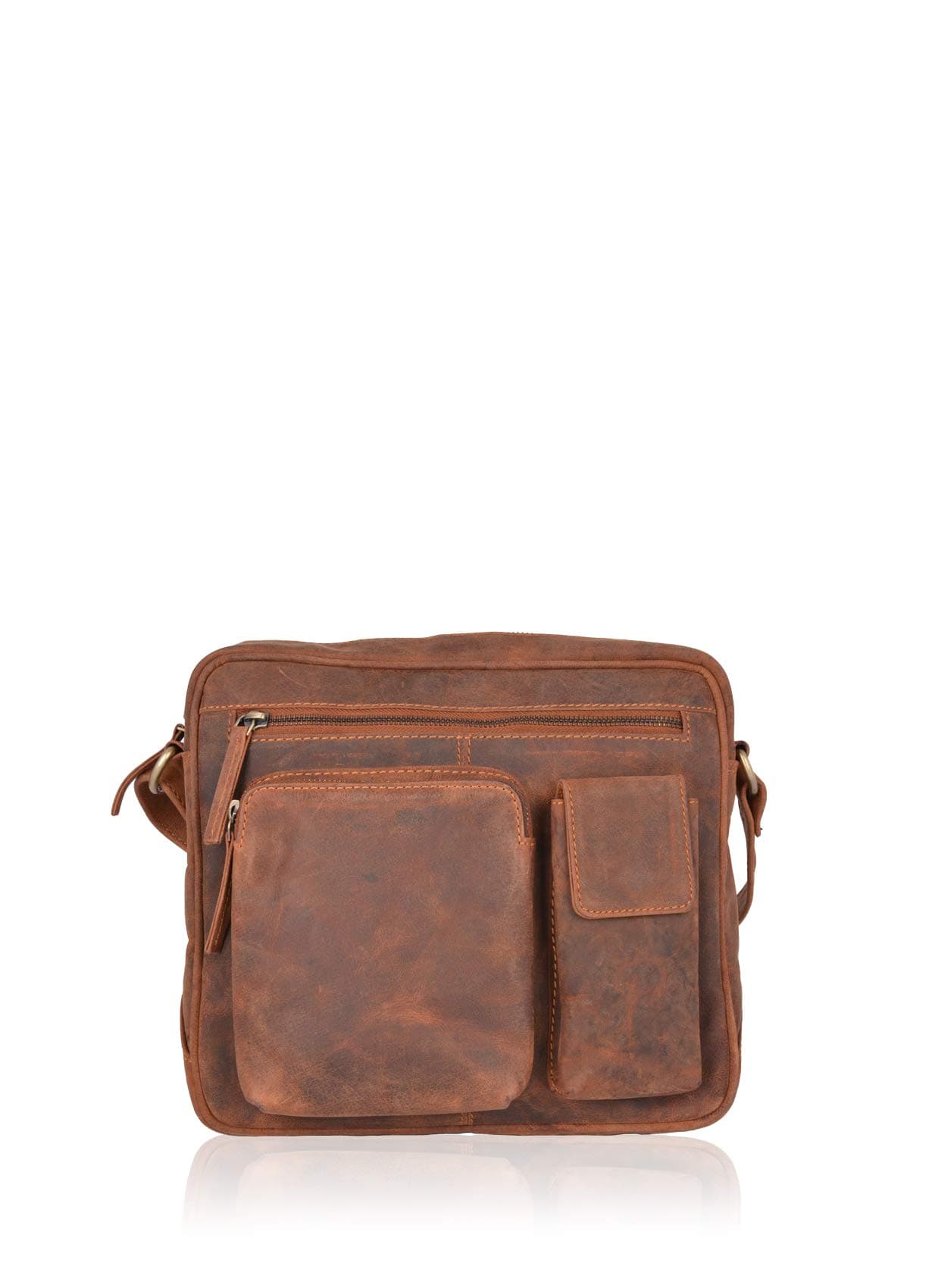Lakeland Leather Hunter Pocket Bag in Tan
