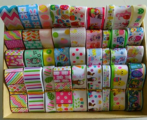 Mix Ribbon lively easter day ribbon set mixed Style/size randomly 12y/lot (1y/pc)