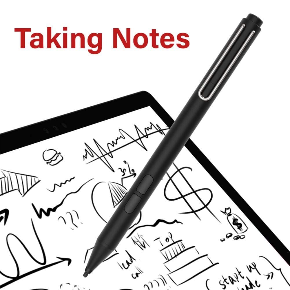 CAPTHOME Stylus Pen for Touch Screens, 1.2mm Fine Tip Digital Pen, Aluminum Alloy Active Stylus Digital Pen for Touch Screens, Zspeed Pencil for Microsoft ASUS HP Sony and Acer