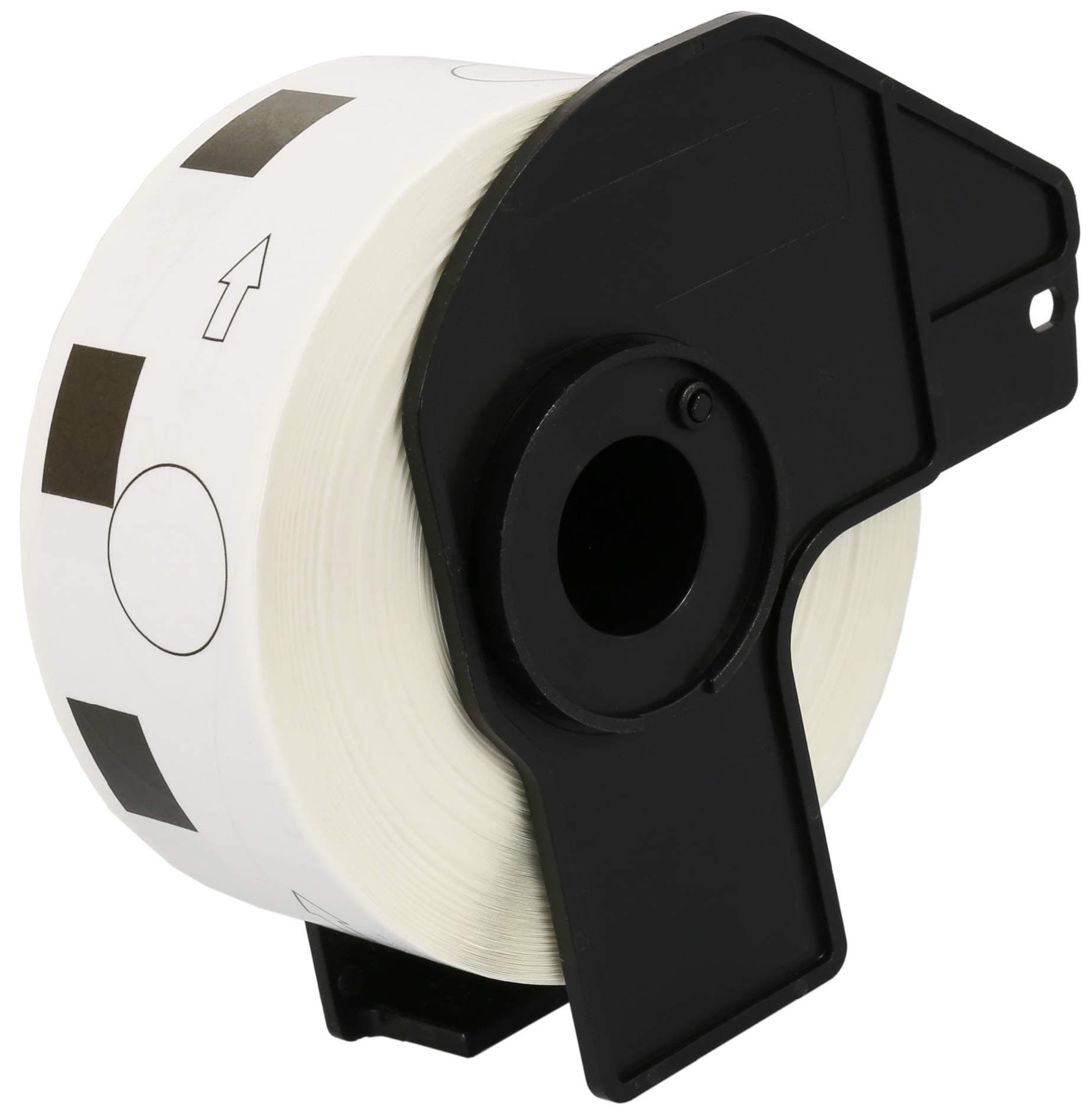 DK11218 24mm x 24mm Round Labels (1000 Labels per Roll) compatible with Brother QL-500 QL-500A QL-550 QL-560 QL-570 QL-700 QL-710W QL-720NW QL-800 QL-810W QL-820NWB QL-1050 QL-1060N QL-1100 QL-1110NWB