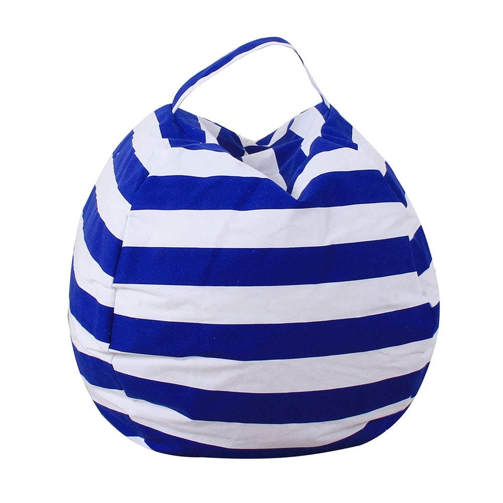 Imagine orange Stuffed Animal Toy Storage Bean Bag Extra Large Toy Organizer Soft Pouch YCK37 18inch