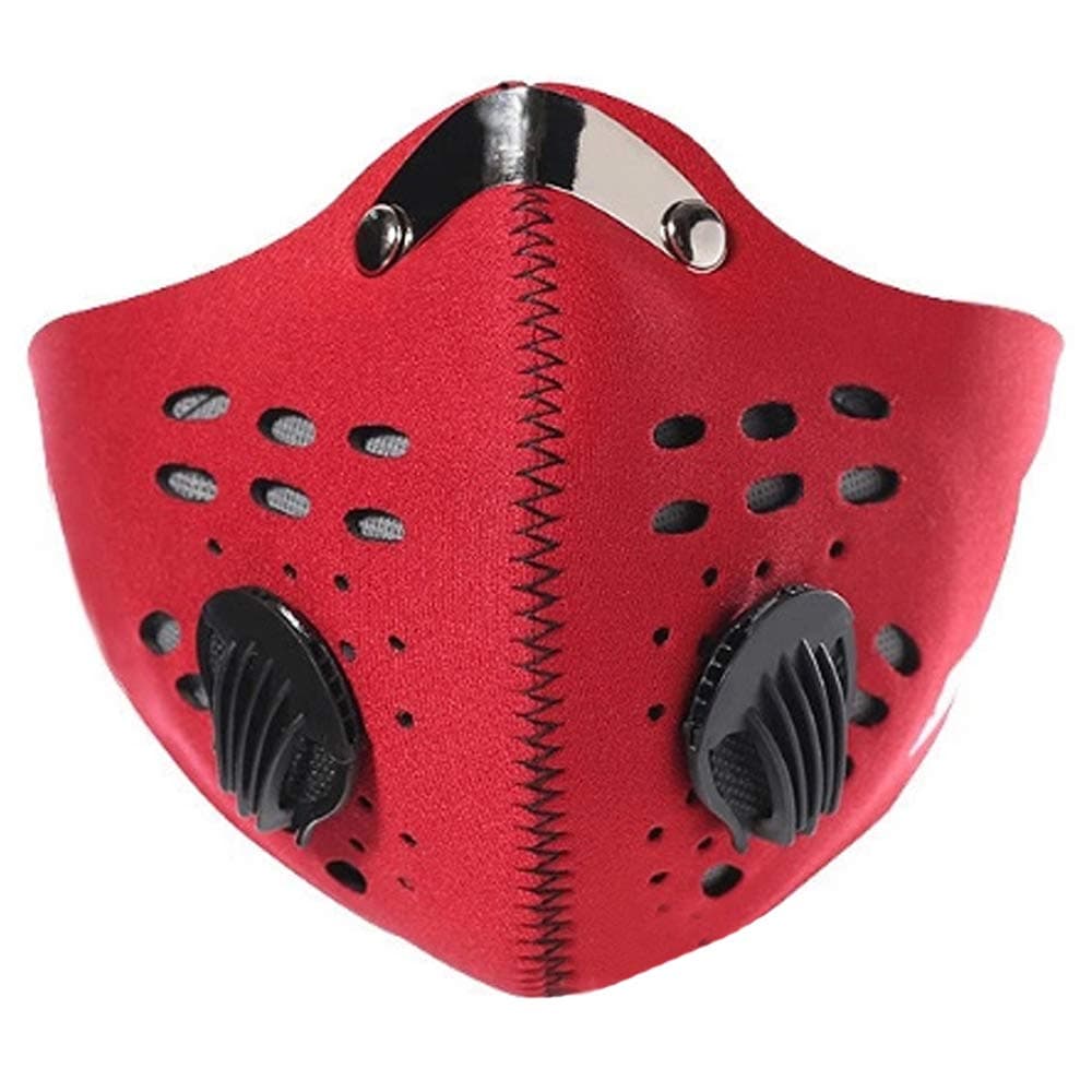 Breathing Dustproof Mouth Face Mask, Air Pollution PM 2.5 Respirator Mask with Filter for Running Cycling