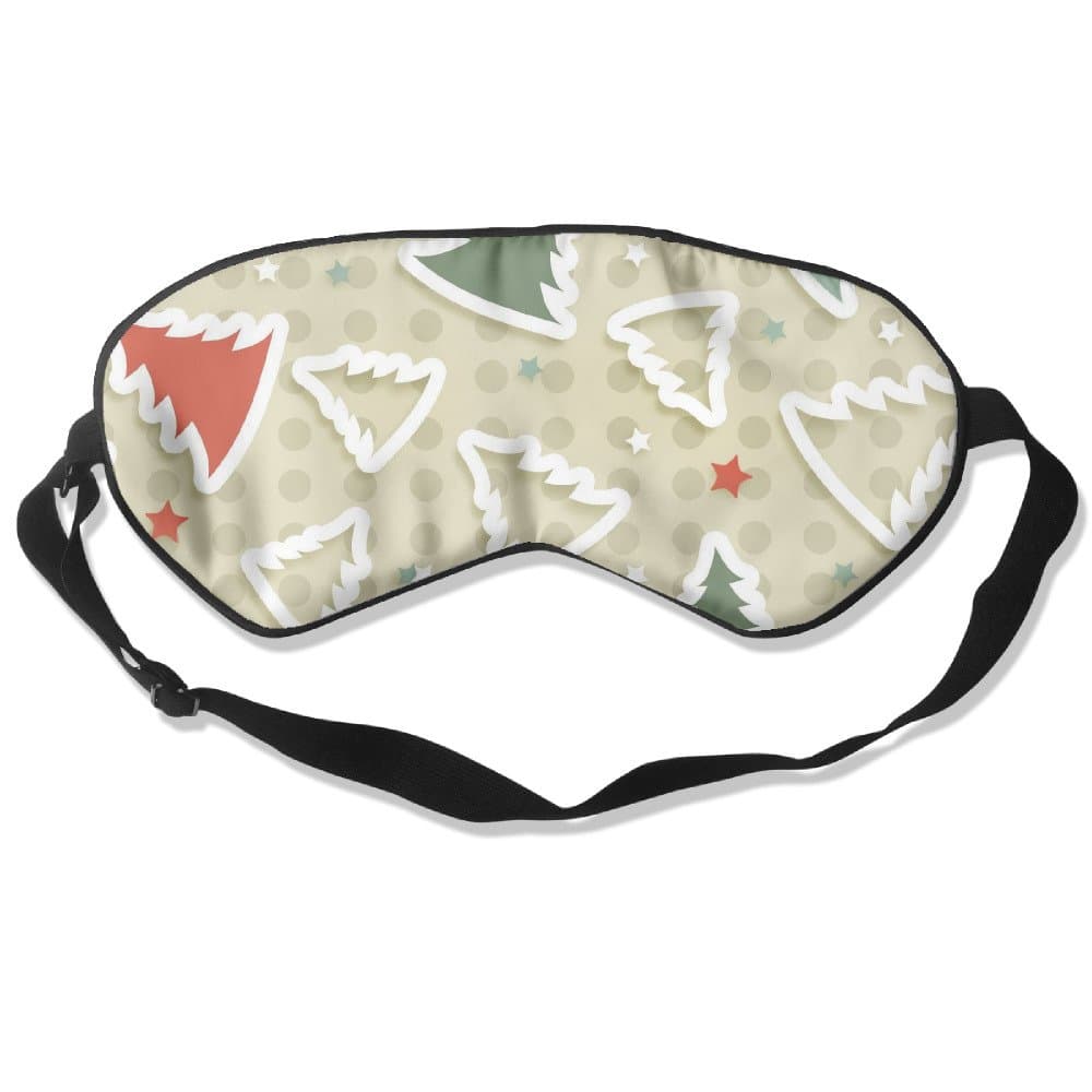 Christmas Tree Pattern Super Soft,super Smooth And Muibery Silk Sleeo Eye Mask