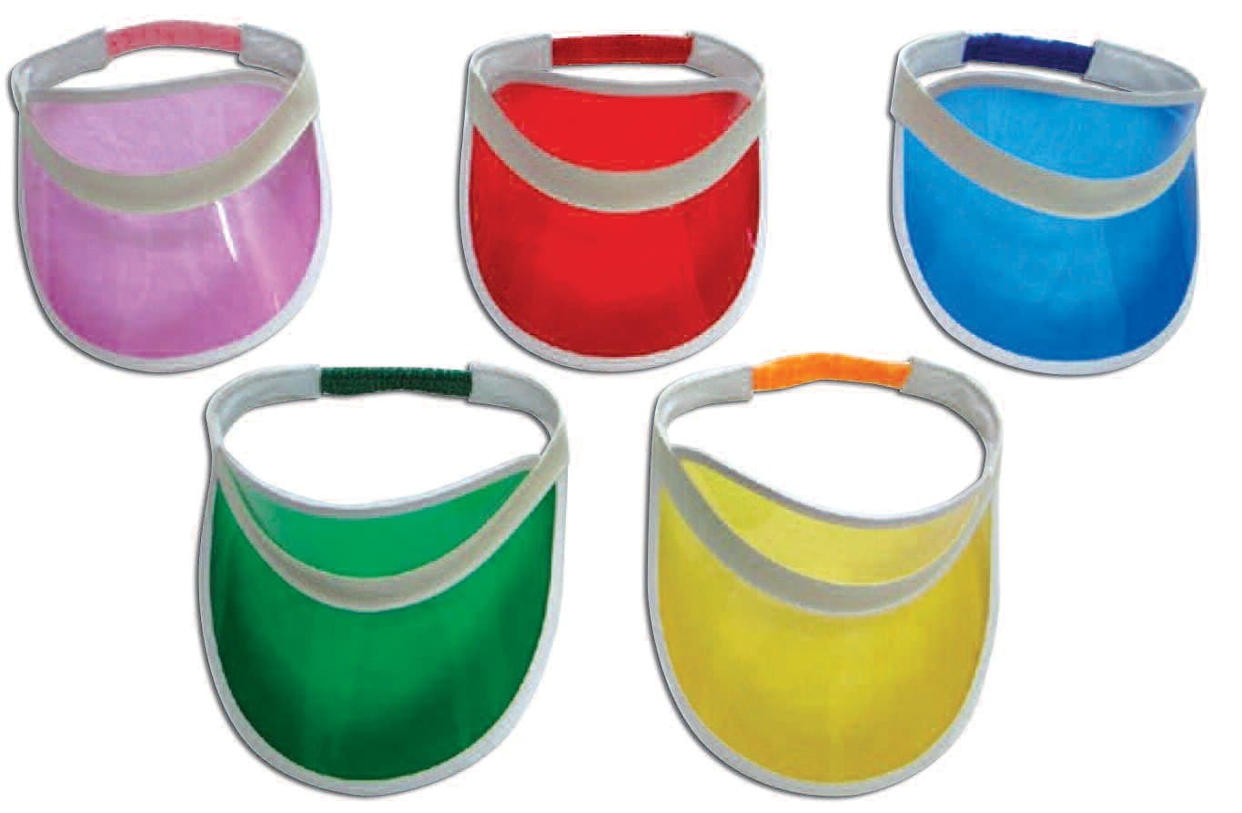 Neon retroPack of 10 sunvisors