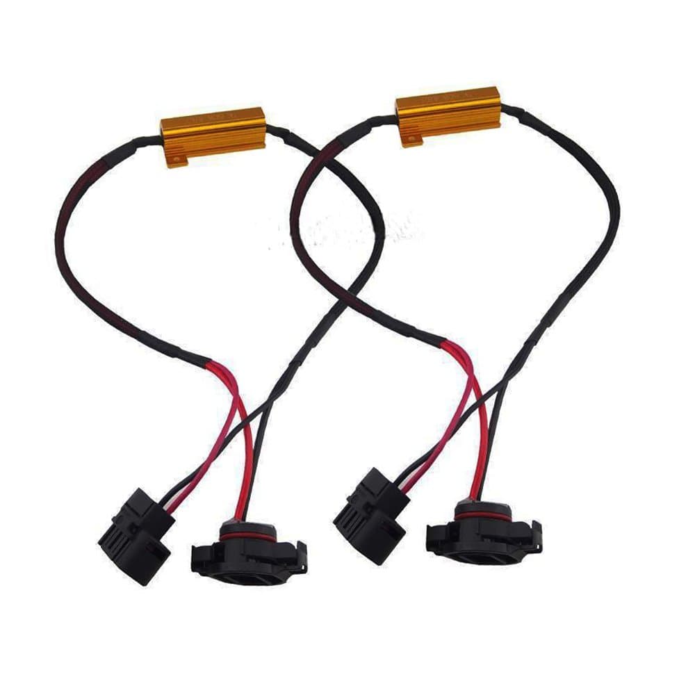 2 X 50W 8 Ohm 5202 H16 Headlight No Error Load Resistor Fog Light Decoder LED Canbus Connection Resistance Wire Line