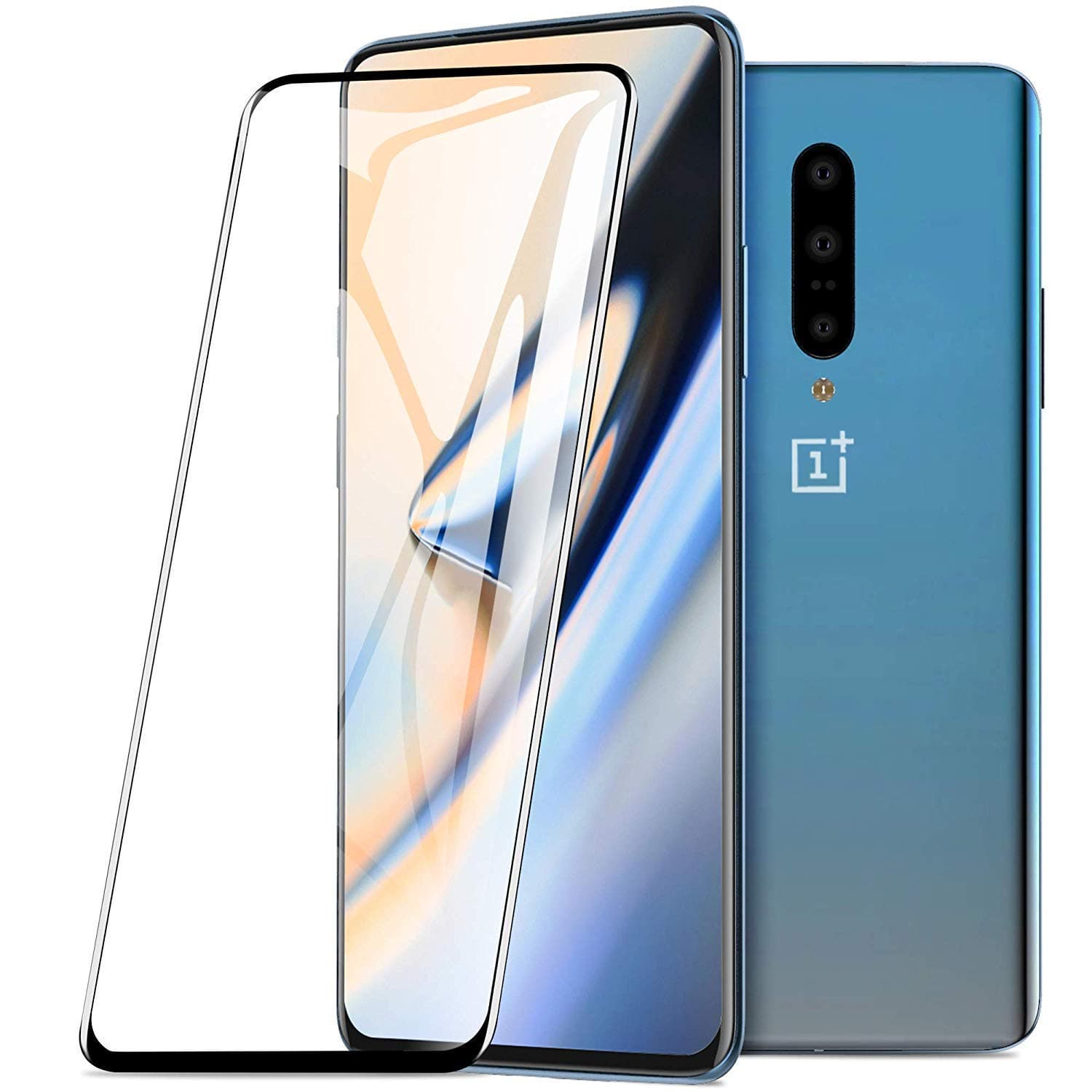 Rexez Full HD Display Fit Case Friendly, Black Rim OG, Easy Install Tempered Glass Screen Guard for Oneplus 7 Pro (Transparent)