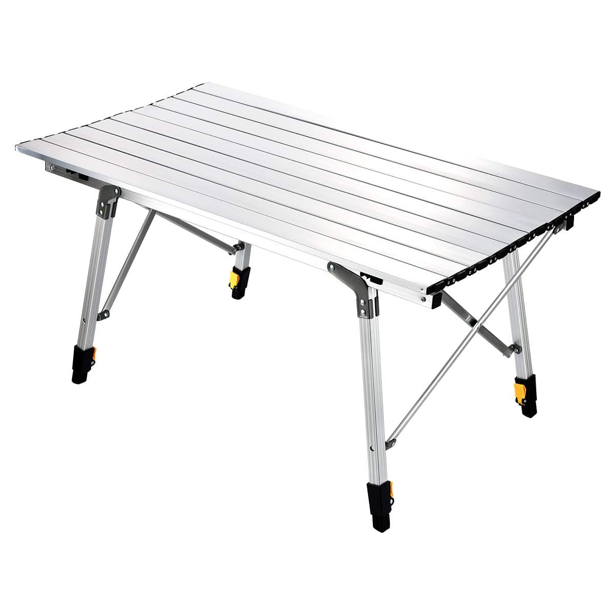 Sanny Camping Folding Table Lightweight Roll-up Table Portable Foldable Camp Tables Aluminum Height Adjustable for Indoor Outdoor Camping Beach Backyard BBQ Party Patio Picnic