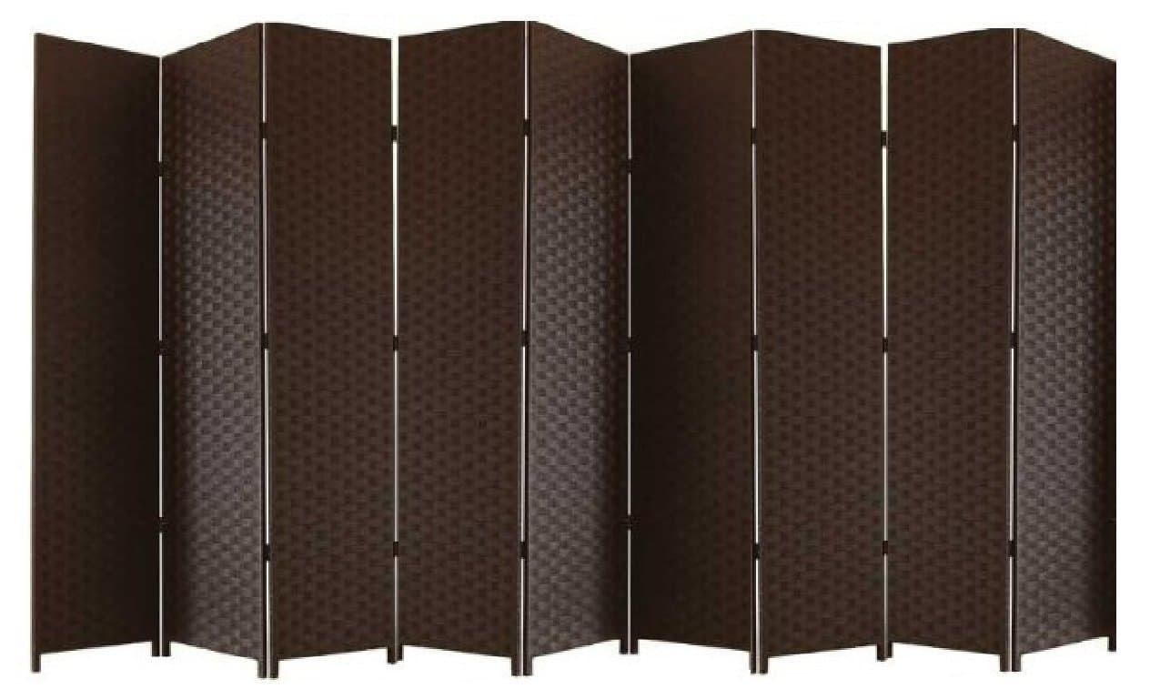 BlueBoxInnovations ENTWINE SQ Brown Colour Handmade 9 Pane panel Room Divider/Splitter Screens