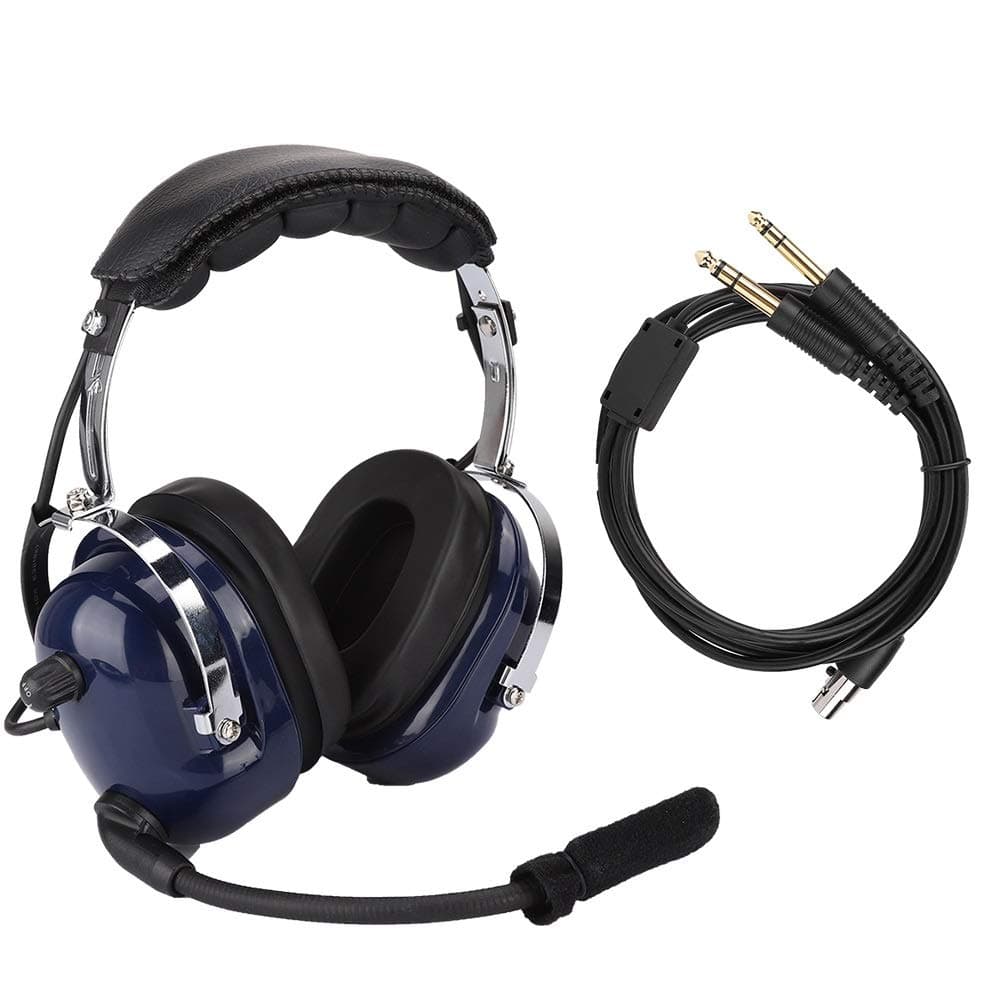 Aviation Headset - General Aviation Headset, Dual Plug Pilot Headphone, 3.5mm Noise Reduction Headset for Pilots