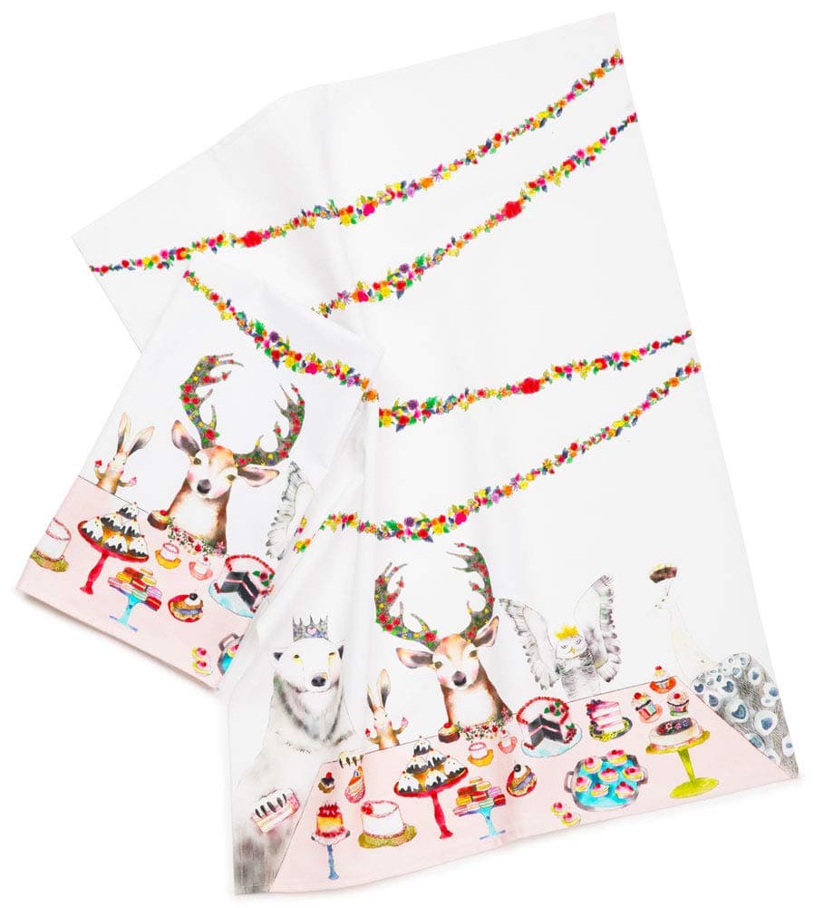 Pantaknot Decorative Dining Animals Kitchen Towels 100% Cotton Set of 2 Dish Cloths Bar Towels & Tea Towels Home Decor, 21x28 Inches