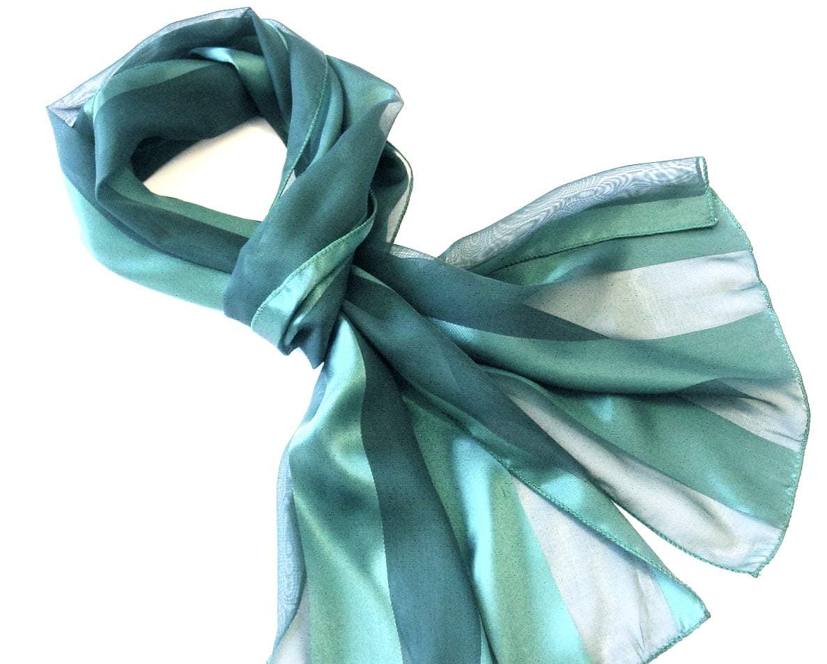 Ladies Long Soft Plain Satin Stripe Scarves Wrap Stole Neck Scarf Choir Scarves Beautiful Scarves Size 34 cm X 148 cm