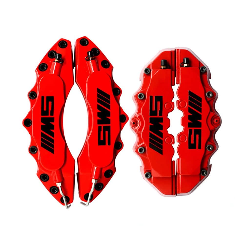 Leadchange 4x Customized Red Caliper Cover Black M5 Label For BMW Cars Class 1 3 5 X1 X3 X5 M M3 M5 Brake Styling Decoration Kit Multi-color 4pcs/lot