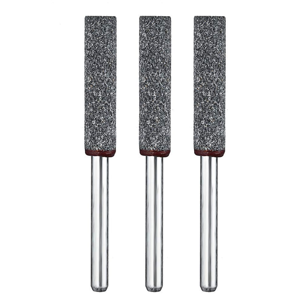 KUNSE 3pcs 5/32 Inch Diamond Grinding Head Grinding Stone Set Chainsaw Sharpener Burr Stone Round File