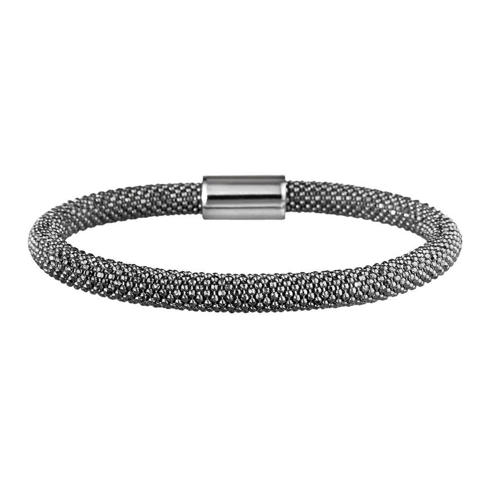 Vamp London Mesh Bold Oxidised Bracelet