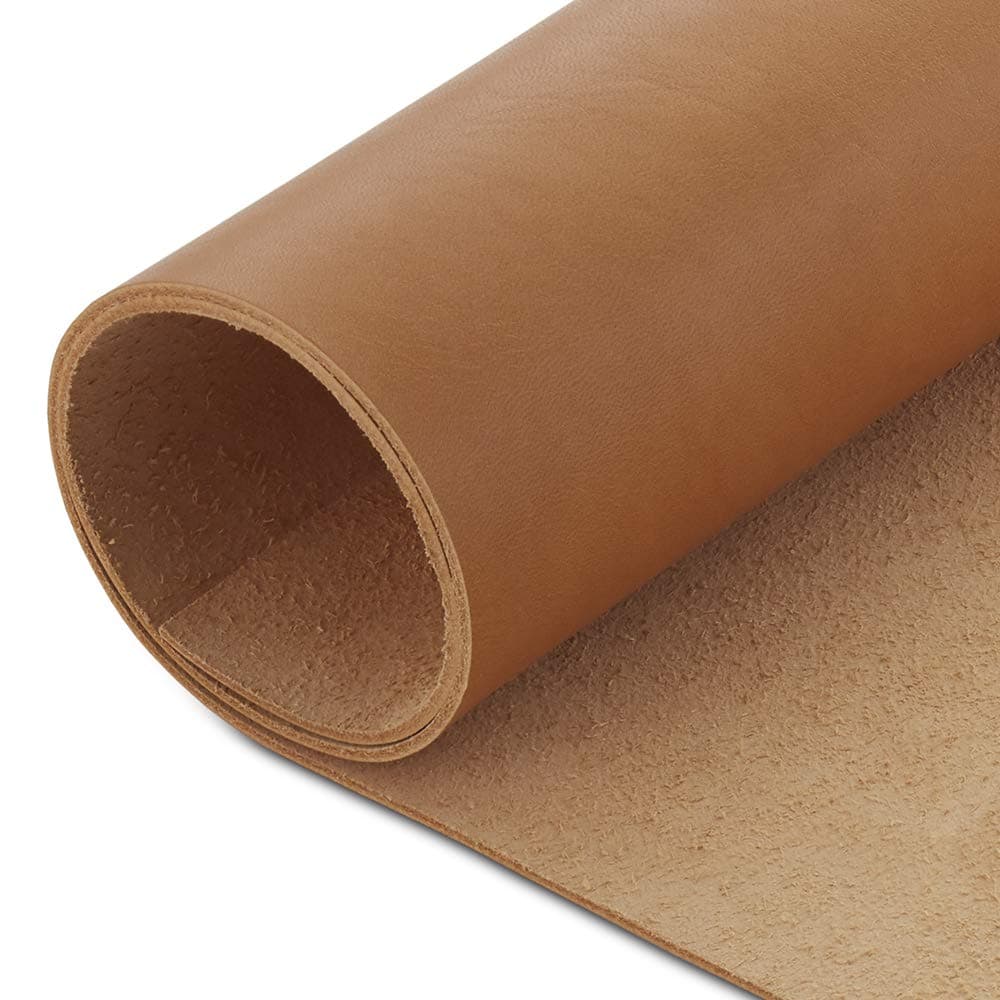 CP 4-5 oz Leather Hide - Vegetable Tanned Tooling Leather - Cowhide Leather Sheet 1.6-2.0mm (5" x 12")