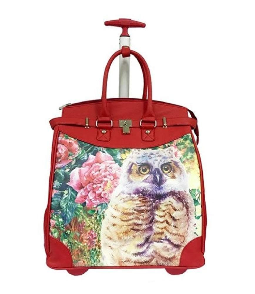 Trendy Flyer 19" Computer/Laptop Bag Tote Duffel Rolling Wheel Case Purse Tablet