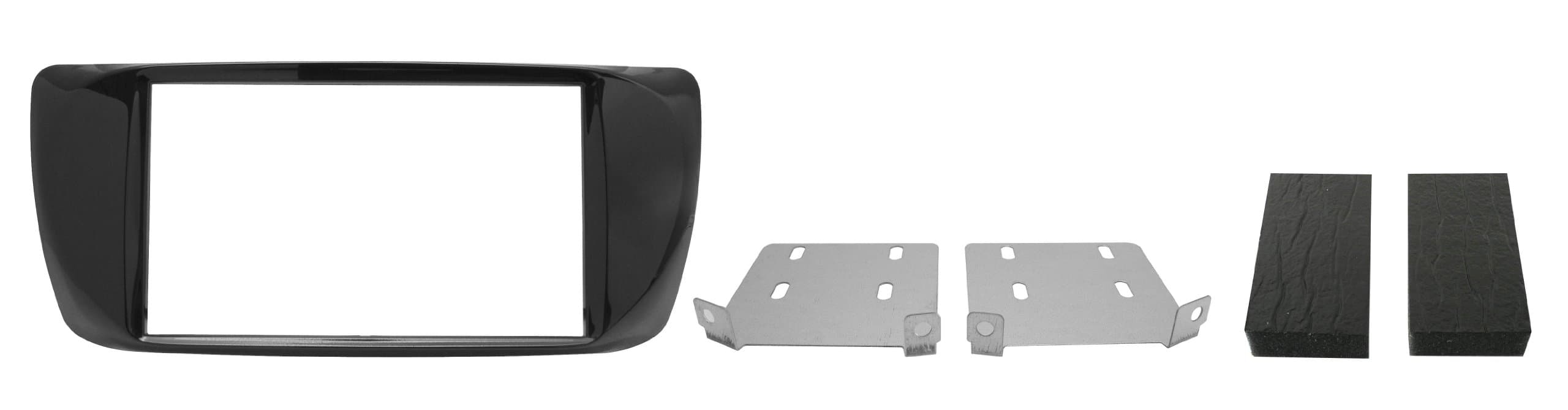 Phonocar 3/583 Car Radio Installation Frame Double DIN for Giulietta Black