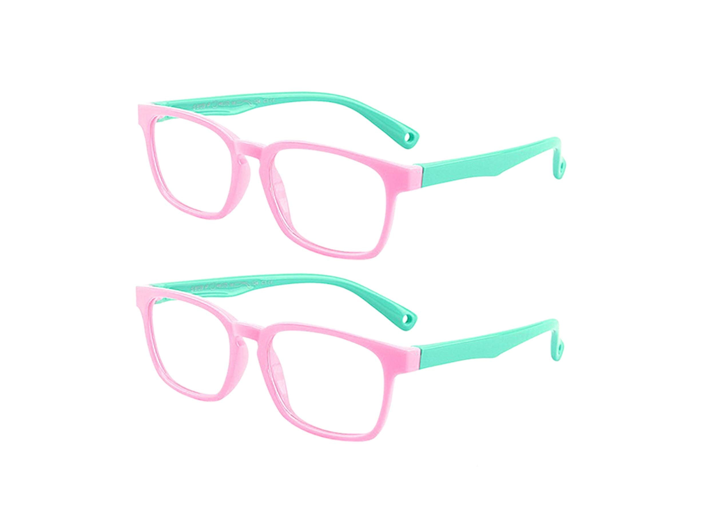 COOPER 608 Kids Blue Light Blocking Glasses - for Children Ages 3-12 – UV Protection from Computer, Screen Reading and Gaming to Alleviate Eye Strain and Vision Fatigue from Screen Glare (Pink 2 Pack)