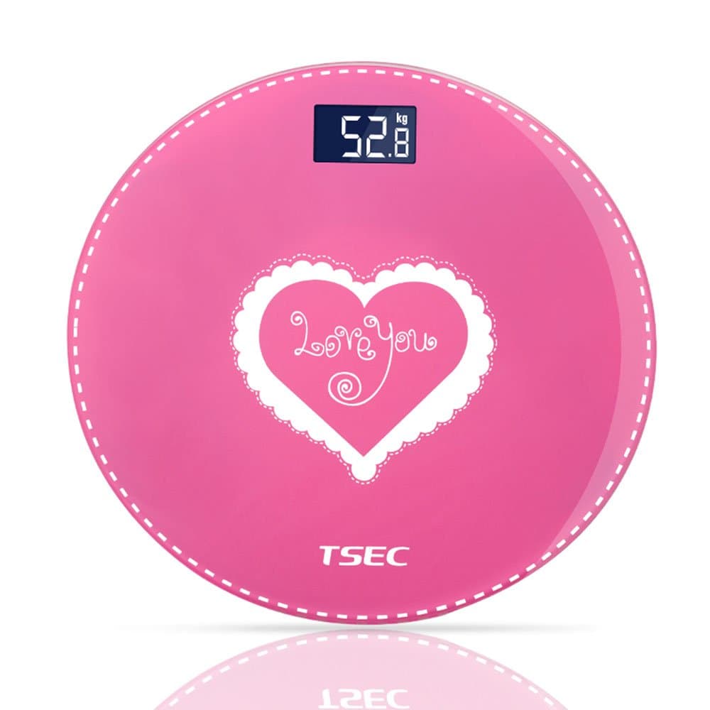 Pink Large LED Display Digital Scales Electronic Personal Scales Battery Operated Body Weight Scales