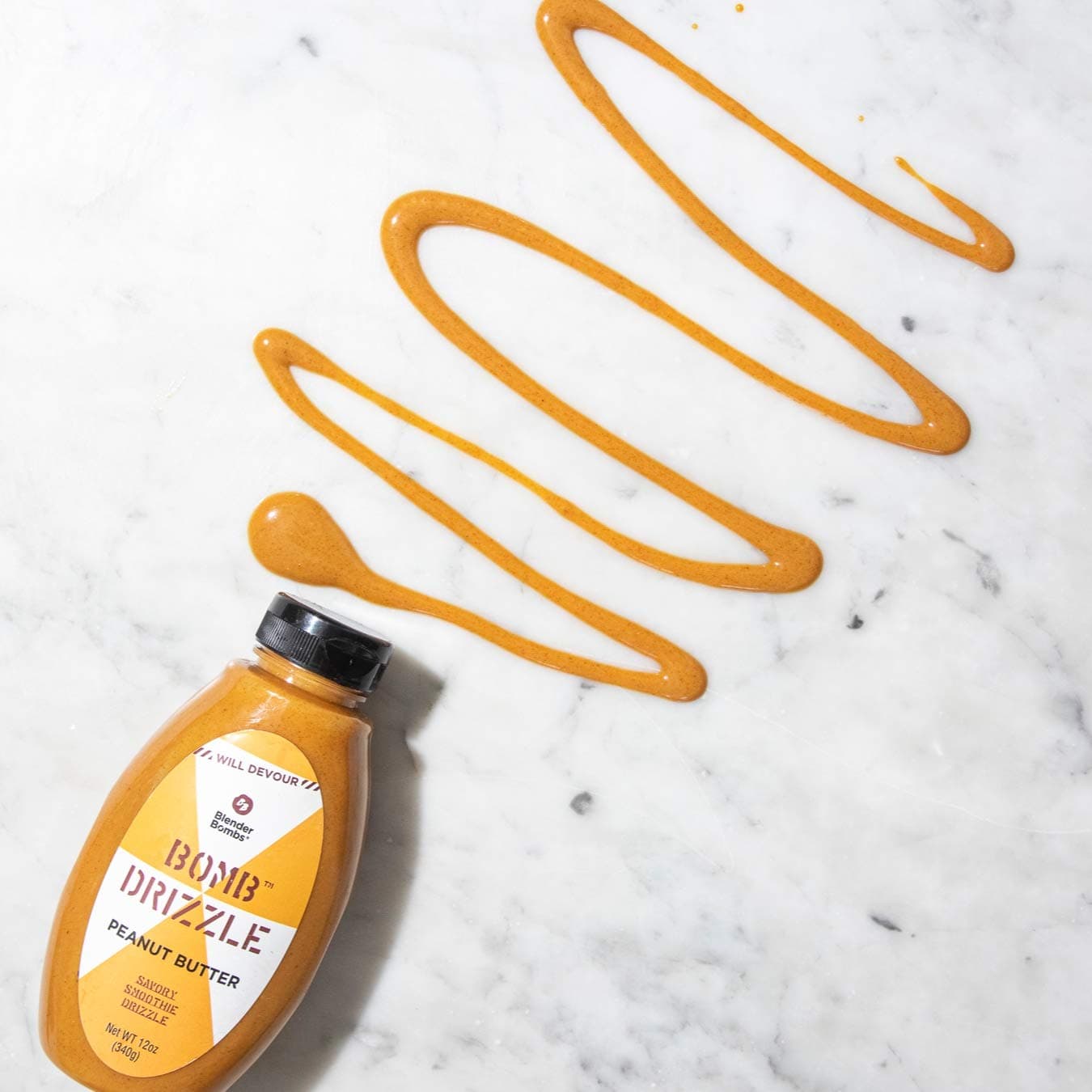 Blender Bombs Bomb Drizzle: Peanut Butter, Date Based Syrup, 100% Plant-based, Whole Food