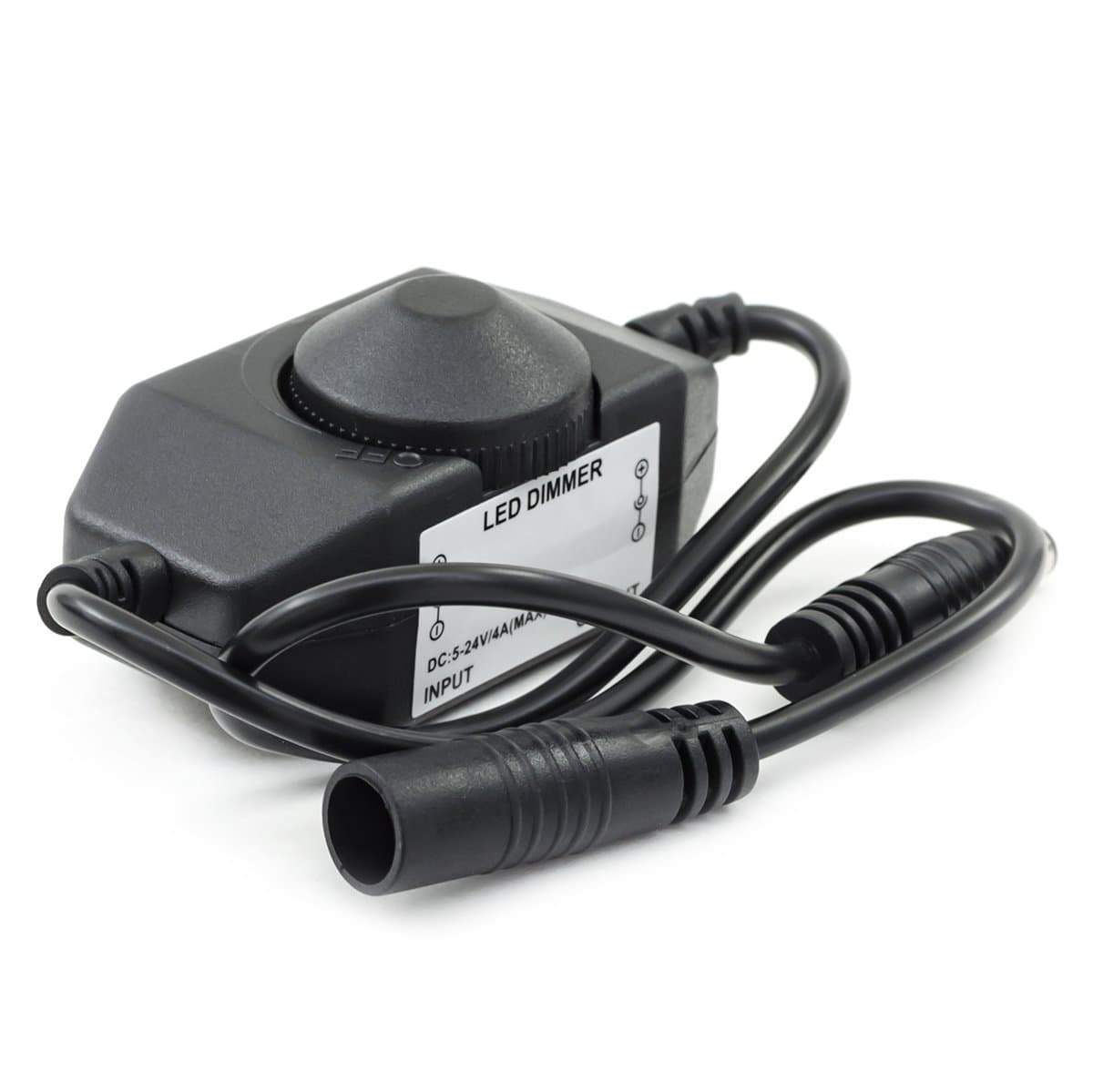 HitLights LED Lighting, Dial Dimmer - Black (CTR-DCMDIM1-BK)